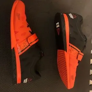 Reebok Crossfit CF74 Weight Lifting Shoes Sneakers 600501 414 Orange Black sz 15 REEBOK CROSSFIT CF74 Black Orange Training Weight Lifting  main image 2